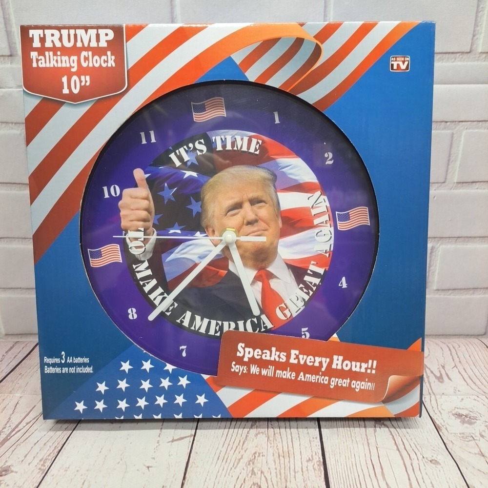 ASTV‎ President Donald Trump Talking Clock! Let's Make America Great Again! NEW